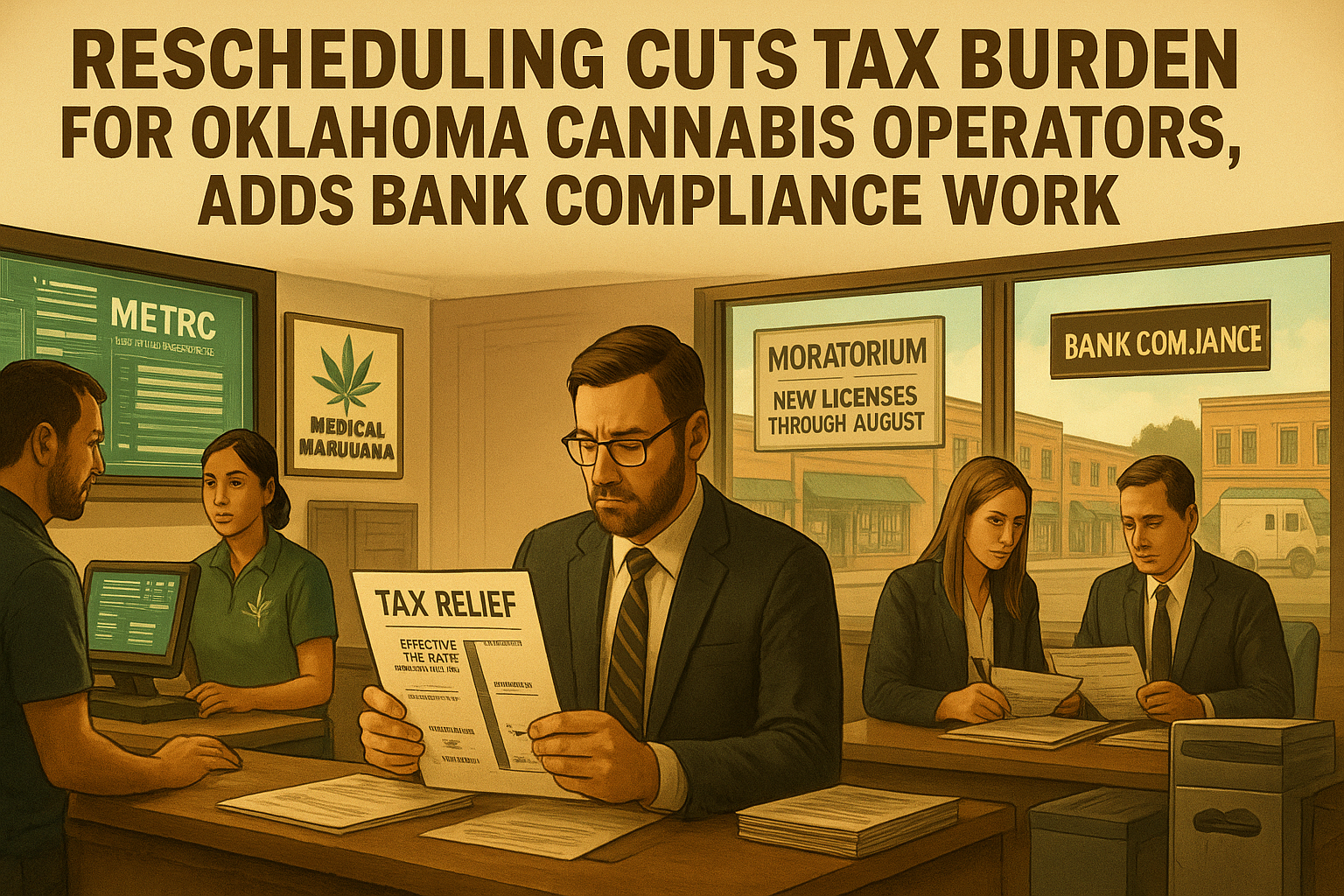 Rescheduling Cuts Tax Burden for Oklahoma Cannabis Operators, Adds Bank Compliance Work