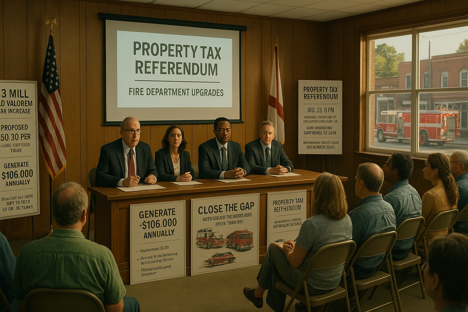 Alabama City Seeks Property Tax Hike to Fund Fire Department Upgrades