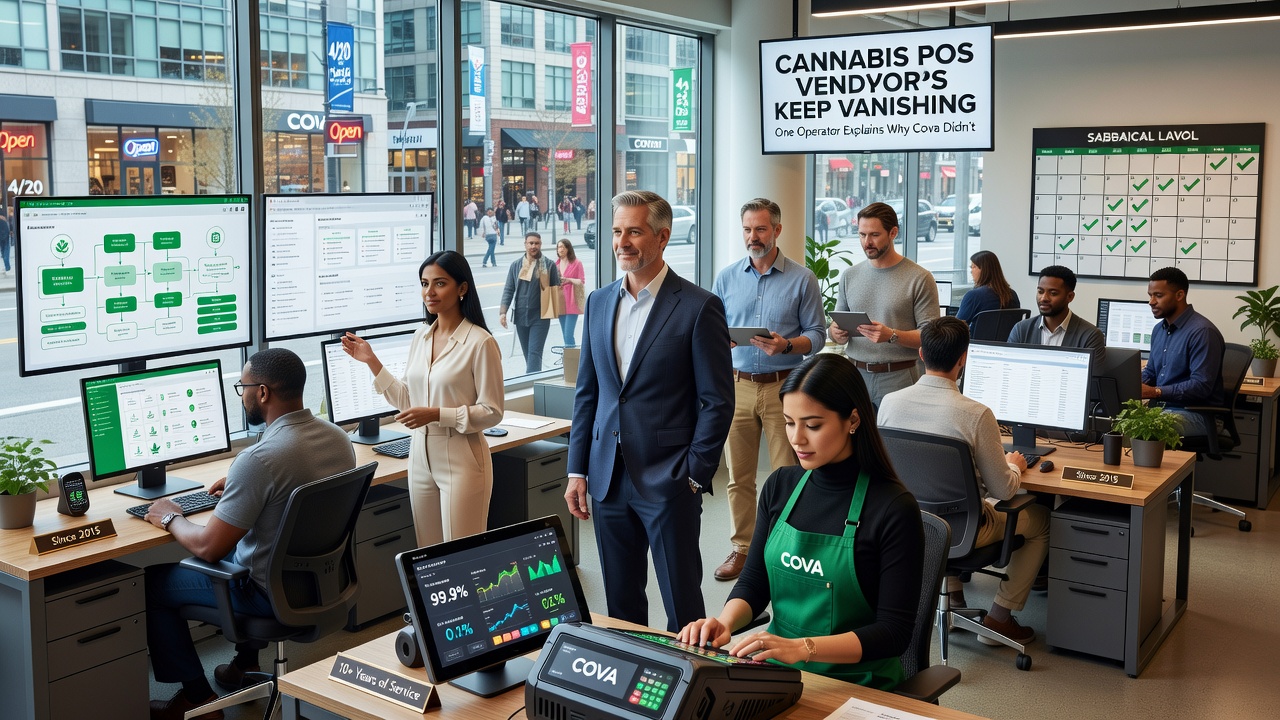 Cannabis POS Vendors Keep Vanishing. One Operator Explains Why Cova Didn't