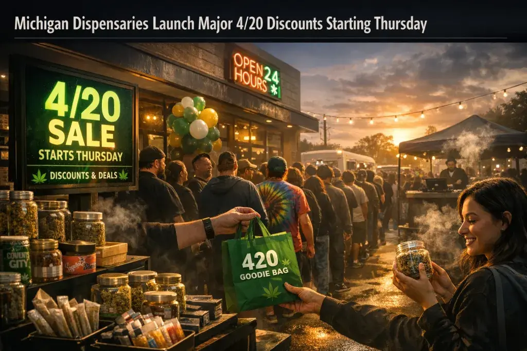 Michigan Dispensaries Launch Major 4/20 Discounts Starting Thursday