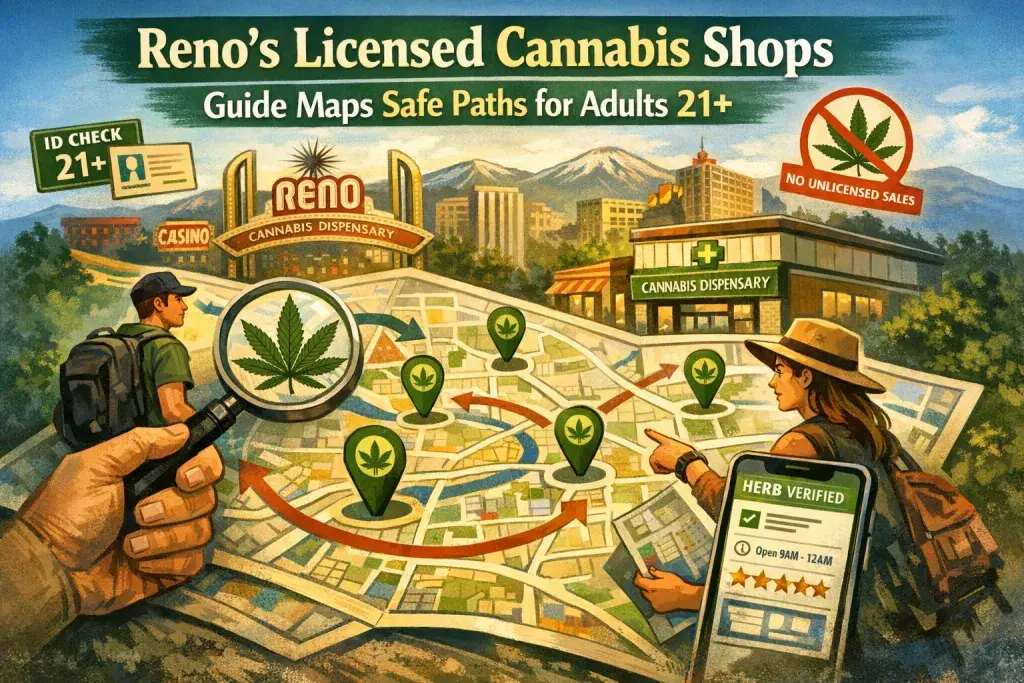 Reno's Licensed Cannabis Shops Guide Maps Safe Paths for Adults 21+