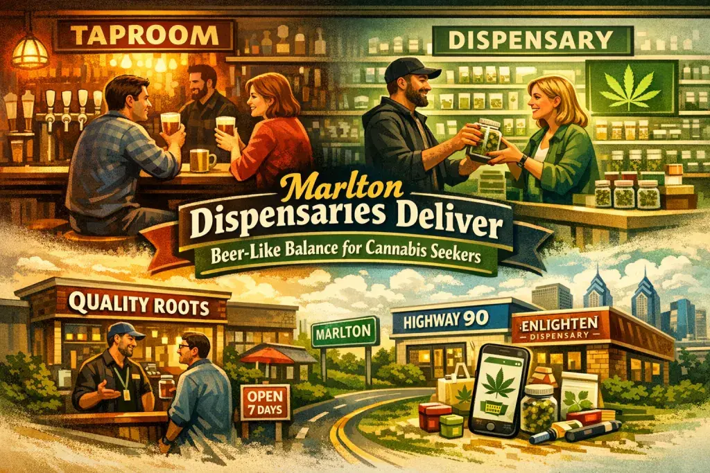 Marlton Dispensaries Deliver Beer-Like Balance for Cannabis Seekers