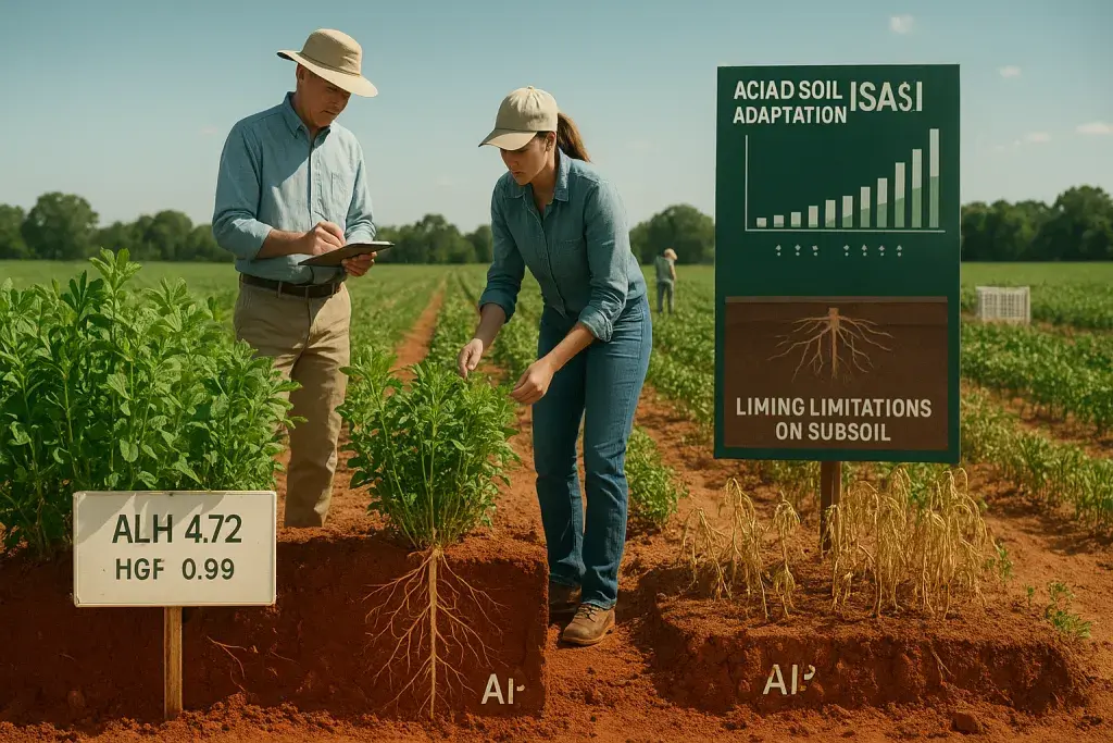 Acid Soil Tolerance in Alfalfa Breeding Moves From Lab Theory to Field Reality