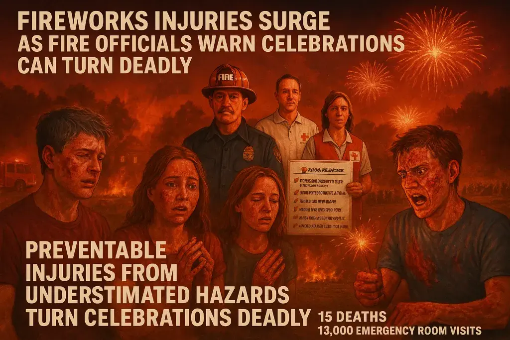 Fireworks Injuries Surge as Fire Officials Warn Celebrations Can Turn Deadly